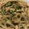 mie04's cooksnap of when they made 豚バラと蓮根のピリ辛炒め♫.