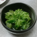 あさき母's cooksnap of when they made 寒天と胡瓜の爽やか緑甘酢和え.