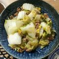 はらだぺこちゃん's cooksnap of when they made 白菜とひき肉のピリ辛炒め♪.