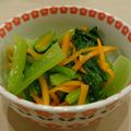 イエローバード's cooksnap of when they made レンジで小松菜のナムル.