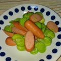 michi:630's cooksnap of when they made ♪そら豆とウインナーのガーリック炒め♪.