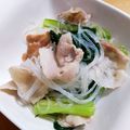 きみもも116's cooksnap of when they made 豚バラと小松菜と春雨の塩炒め！.