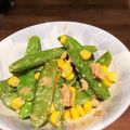 ぐてとも's cooksnap of when they made 絹さやのツナマヨコーン.
