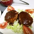 ちはこちゃん's cooksnap of when they made 鶏むね肉de海老っぷりハンバーグ.