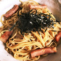 まぃマイ's cooksnap of when they made きのこと厚切りベーコン短冊葱の和風パスタ.