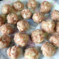 ensou's cooksnap of when they made しぼり出しで簡単 レンジ蒸し肉シューマイ.