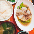 ぐうたら主婦みん's cooksnap of when they made 新玉ねぎの生姜そぼろあんかけ♪.