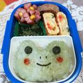 †張香†'s cooksnap of when they made 簡単キャラ弁☆カエルさん.