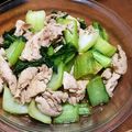 あたりめっこ's cooksnap of when they made チンゲンサイの豚肉炒め.