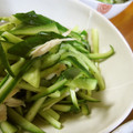 低カロ探検隊's cooksnap of when they made 中華の定番♪鶏肉と胡瓜の甘酢和え.