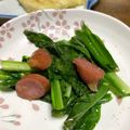 ちゃんこまんさん's cooksnap of when they made うるいとウインナーのニンニク炒め.