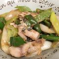 ＠おちびちゃん's cooksnap of when they made 鯵とキャベツの味噌酒生姜風味炒めもの.