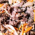 雅史らぶ's cooksnap of when they made 牛丼より美味！焼肉のタレで牛卵とじ焼肉丼.
