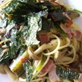 柳さき's cooksnap of when they made ナスしめじベーコンの簡単♡和風パスタ.