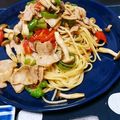 さかいみゆ's cooksnap of when they made 本当に簡単！豚バラとトマトの和風パスタ.