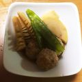 クックUY0PMU☆'s cooksnap of when they made 春❀たけのこと鶏だんごの煮物.