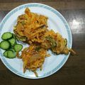 クックH5WZDO☆'s cooksnap of when they made カラフルで食べやすい☆ゴーヤのかき揚げ.