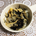 chi−ちゃん's cooksnap of when they made ひじき to 玉葱 to 卵 の炒め煮.
