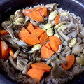 らて♪'s cooksnap of when they made 打ち豆と舞茸の炊き込みごはん.