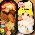 sakura_a's cooksnap of when they made キャラ弁♤ツムツム♢アリス♡.