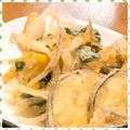 nakamucchi's cooksnap of when they made 紫玉ねぎ・人参・オクラ・ちくわのかき揚げ.
