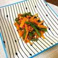 fl＊＊'s cooksnap of when they made お弁当にもう１品！いんげん人参炒め中華味.