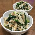 ままばなな1020's cooksnap of when they made レンジ４分！ニラとえのきの梅肉おかか和え.