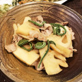 miwayon's cooksnap of when they made 筍とこごみと豚肉の炒め物☆.