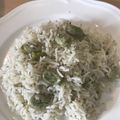 Yokchina's cooksnap of when they made バガリポロ風そら豆のピラフ★炊込みごはん.