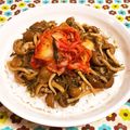ゆにこーん☆'s cooksnap of when they made なめこ/メカブ/キムチご飯.