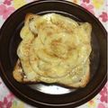 ぽぽきゅ's cooksnap of when they made 健康的な朝に♡バナナココア黄な粉トースト.