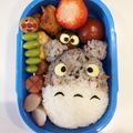 ゆまうり's cooksnap of when they made トトロまっくろくろすけキャラ弁簡単.