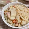 ぴこちゃん＊'s cooksnap of when they made めんつゆで作る♪旬のタケノコご飯.