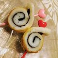 たもたん's cooksnap of when they made キャラ弁に☆カンタンかたつむり♪.