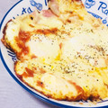 なむい's cooksnap of when they made 目玉焼き。の、ピザみたいなやーつ。.