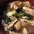 kumasan★'s cooksnap of when they made ジャガイモと油揚げの味噌汁(合わせ味噌).