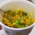♡M∫K∫♡'s cooksnap of when they made 離乳完了期☆たらとブロッコリーの南瓜和え.