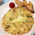 ミニィ1212's cooksnap of when they made 柔らかキャベツのライスピザ♬.