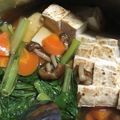 もち子29's cooksnap of when they made 豆腐となめこ・かぶの葉の煮物♪.