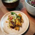 でこま's cooksnap of when they made さつま芋カボチャ&ベーコンのサラダ.