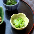 よこ耳ねこ's cooksnap of when they made 簡単☆絹さやの塩麹煮びたし.