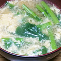 ﾋﾟﾛﾐ♡'s cooksnap of when they made えのきとほうれん草とたまごの味噌汁.