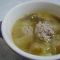 lunatomo's cooksnap of when they made 高菜と肉団子のスープ.