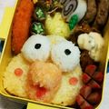 ピノママキッチン's cooksnap of when they made キャラ弁♡ポインコ弁当！簡単です☆.