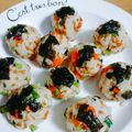 aichipeco's cooksnap of when they made 韓国風おむすび✿チュモッパ.
