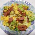 クックLIB7A7☆'s cooksnap of when they made ウインナーとキャベツの卵炒め.