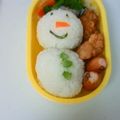 ともこ629's cooksnap of when they made クリスマスの雪だるま弁当.