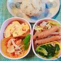 yesmama's cooksnap of when they made *ウインナーでこいのぼり*キャラ弁*.