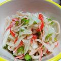 ☆キラキラキラル☆'s cooksnap of when they made 簡単(^ω^)かぶ×カニカマの酢の物.