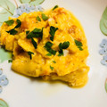 島子☆'s cooksnap of when they made 南瓜のワタのマヨエッグ.